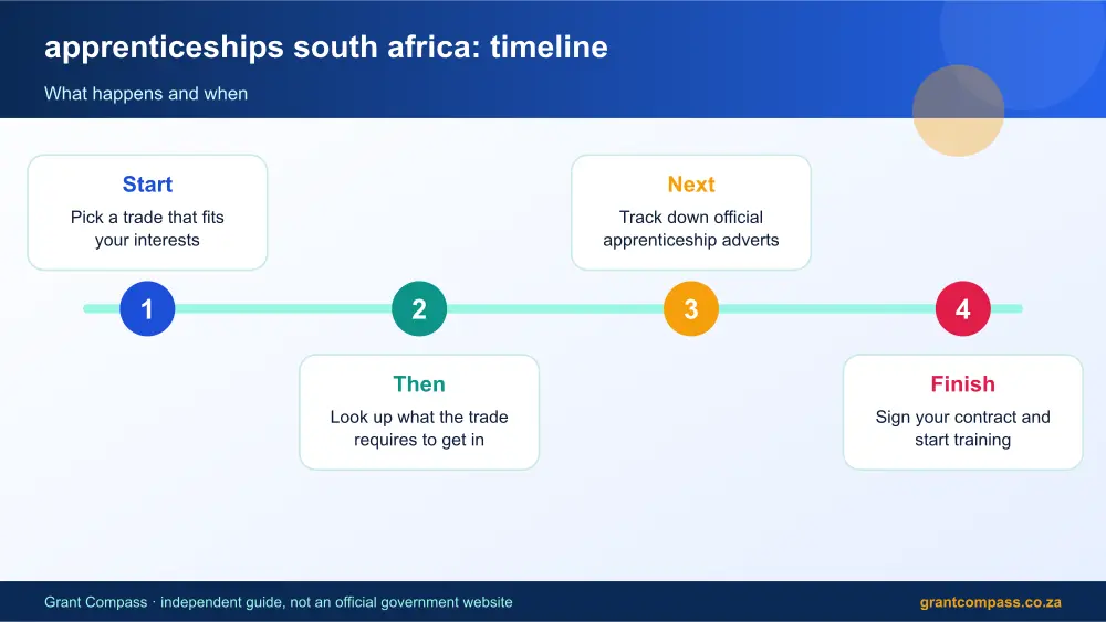 apprenticeships south africa process timeline infographic – apprenticeships south africa South Africa 2026