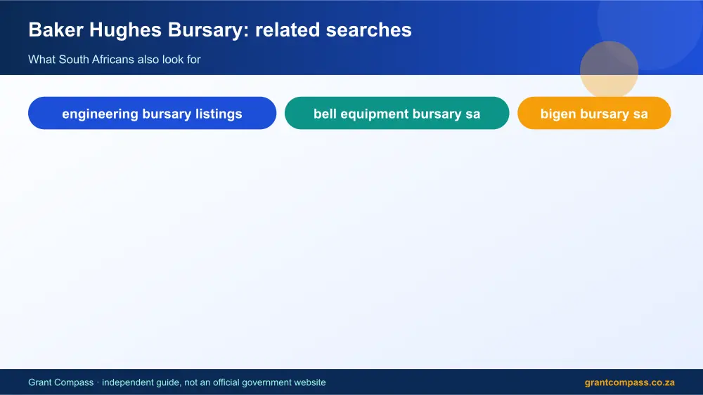 Baker Hughes Bursary related topics map infographic – baker hughes bursary South Africa 2026