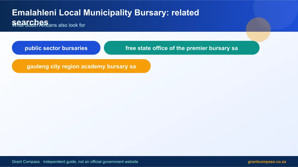 Emalahleni Local Municipality Bursary related topics map infographic – emalahleni local municipality bursary South Africa 2026