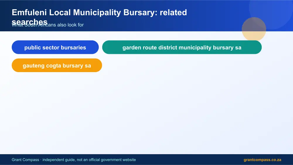 Emfuleni Local Municipality Bursary related topics map infographic – emfuleni local municipality bursary South Africa 2026