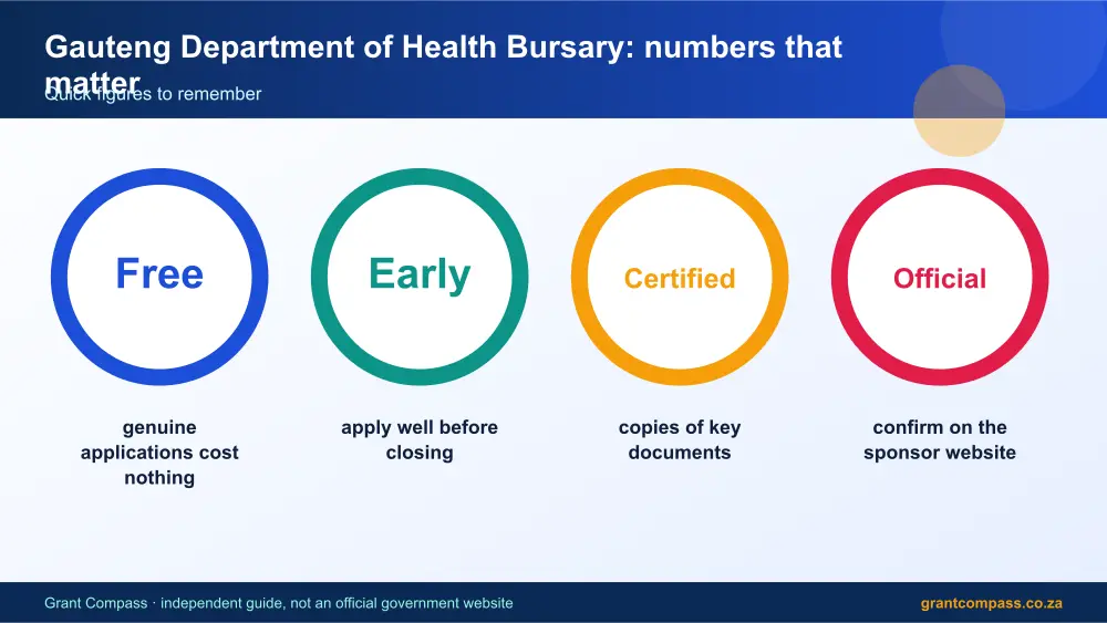 Gauteng Department of Health Bursary numbers that matter infographic – gauteng department of health bursary South Africa 2026