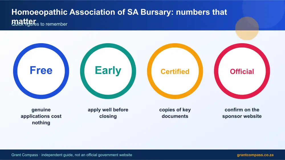 Homoeopathic Association of SA Bursary numbers that matter infographic – homoeopathic association of sa bursary South Africa 2026