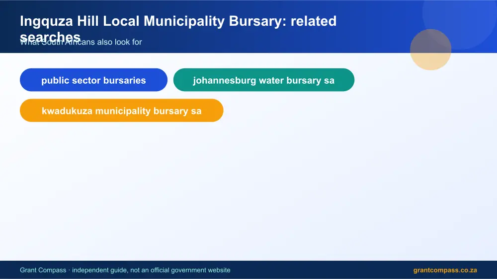 Ingquza Hill Local Municipality Bursary related topics map infographic – ingquza hill local municipality bursary South Africa 2026