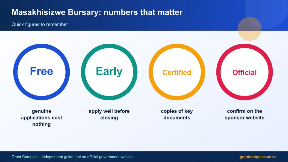Masakhisizwe Bursary numbers that matter infographic – masakhisizwe bursary South Africa 2026