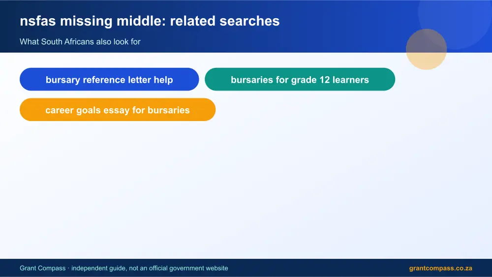 nsfas missing middle related topics map infographic – nsfas missing middle South Africa 2026