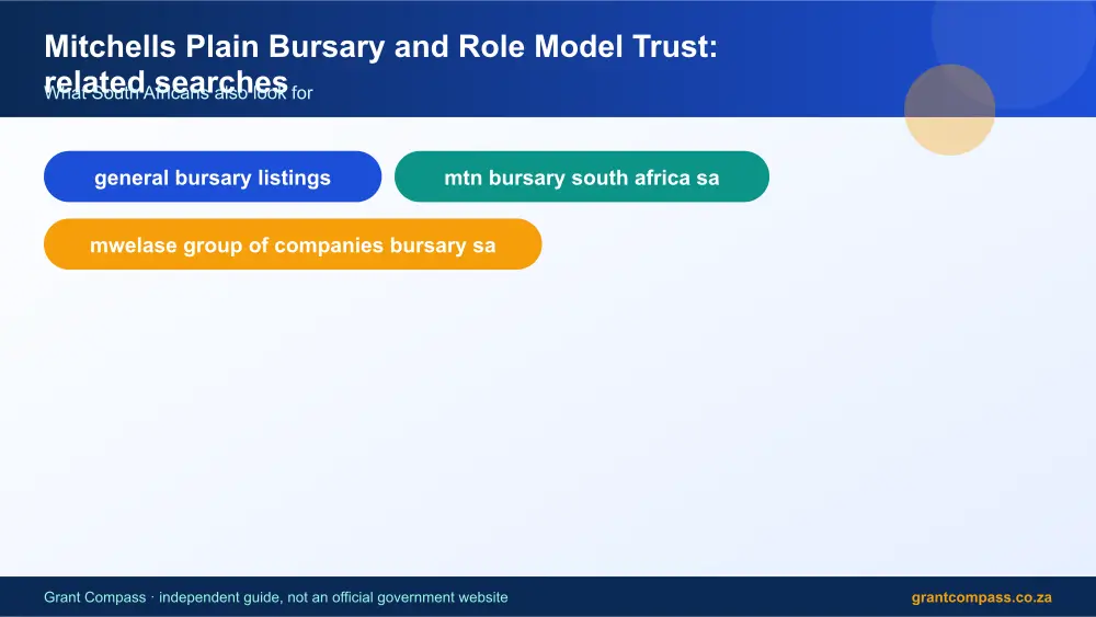 Mitchells Plain Bursary and Role Model Trust related topics map infographic – mitchells plain bursary and role model trust South Africa 2026