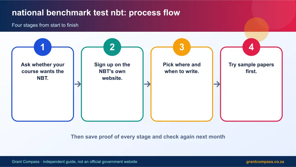 national benchmark test nbt process flow chart infographic – national benchmark test nbt South Africa 2026