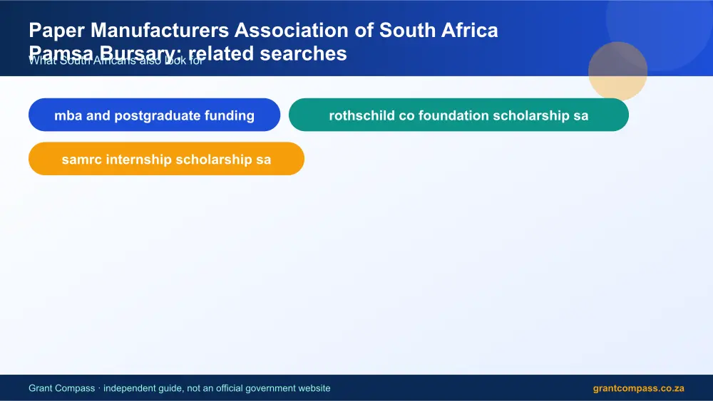 Paper Manufacturers Association of South Africa Pamsa Bursary related topics map infographic – paper manufacturers association of pamsa bursary South Africa 2026
