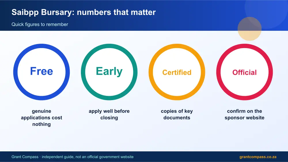 Saibpp Bursary numbers that matter infographic – saibpp bursary South Africa 2026