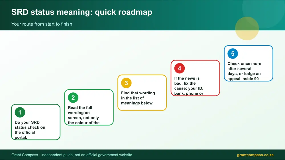 SRD status meaning quick roadmap infographic – srd status meaning South Africa 2026