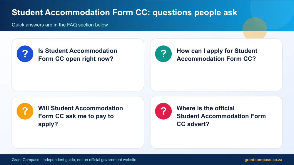 Student Accommodation Form CC common questions answered infographic – student accommodation form cc South Africa 2026