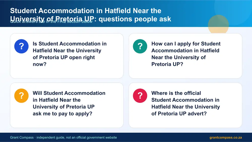 Student Accommodation in Hatfield Near the University of Pretoria UP common questions answered infographic – hatfield student accommodation prices South Africa 2026