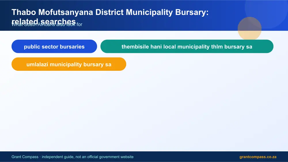 Thabo Mofutsanyana District Municipality Bursary related topics map infographic – thabo mofutsanyana district municipality bursary South Africa 2026